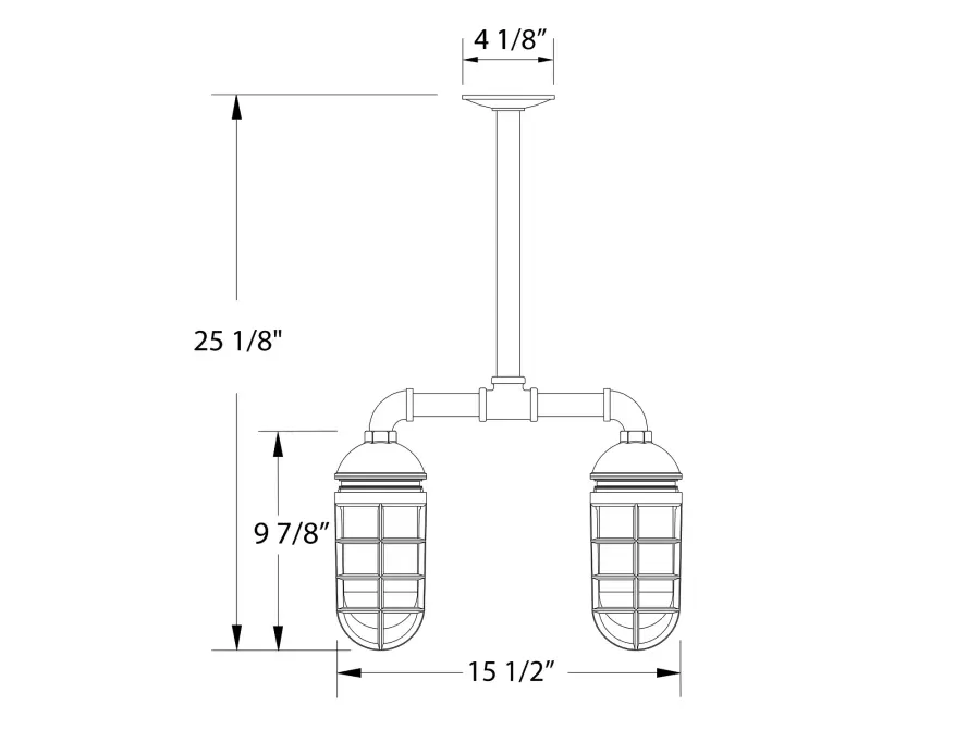 The Multi Light Stem Hung Pendant by Montclair Light Works - Image 2