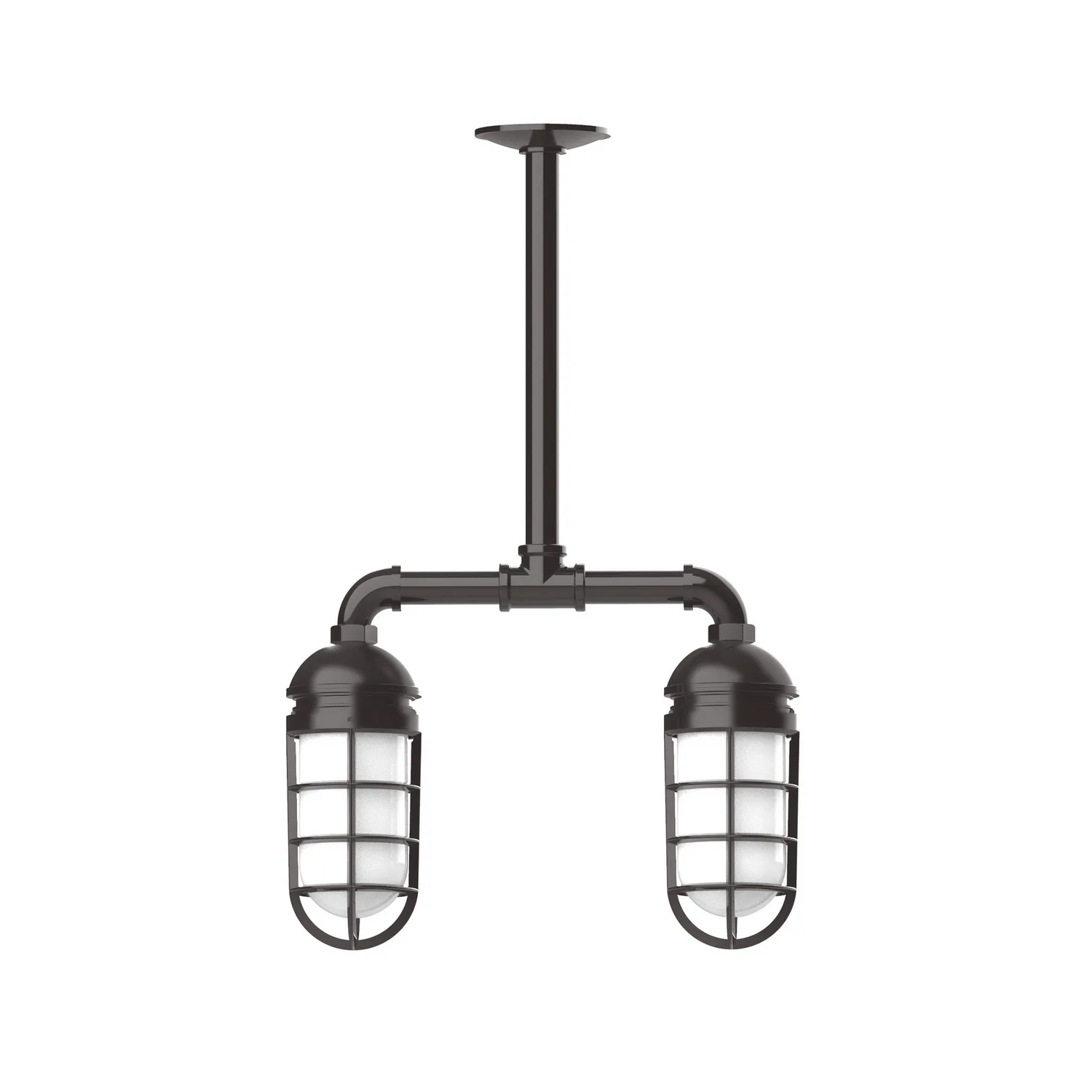 Vaportite Two Light Pendant in Architectural Bronze