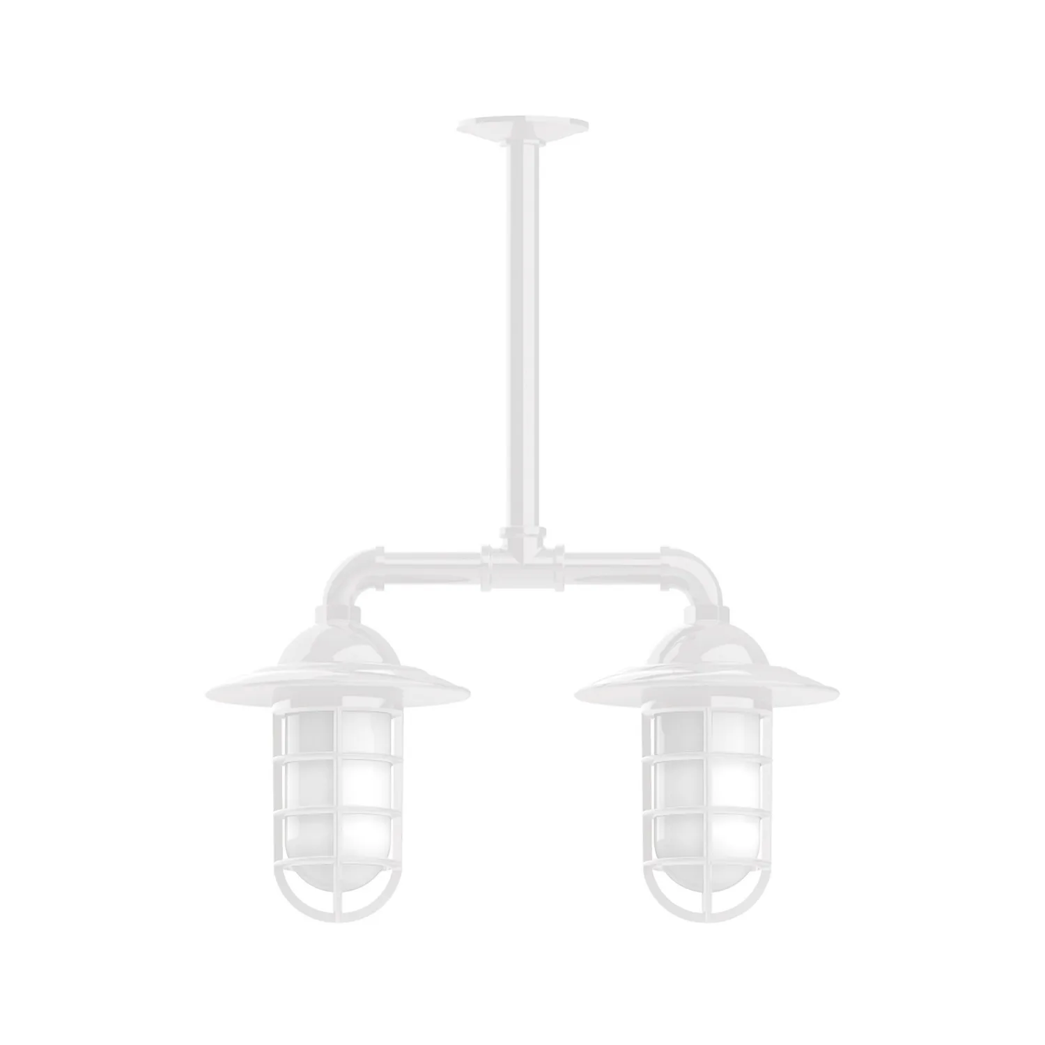 Vaportite Two Light Pendant in White