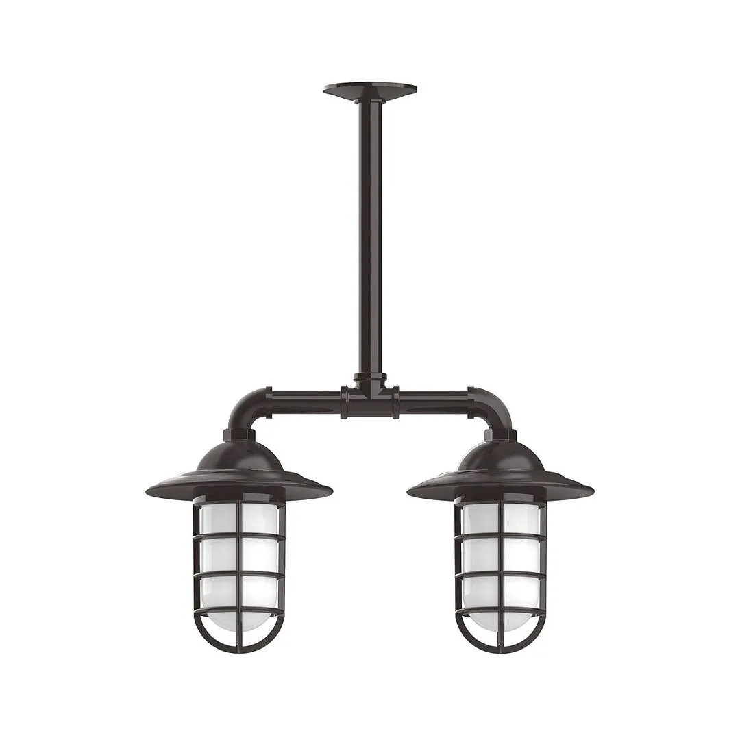 Vaportite Two Light Pendant in Architectural Bronze