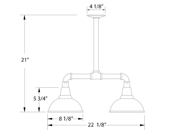 The Multi Light Stem Hung Pendant by Montclair Light Works - Image 2