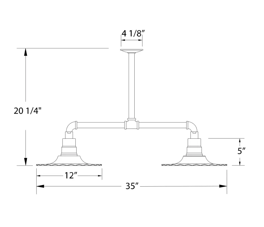 The Multi Light Stem Hung Pendant by Montclair Light Works - Image 2
