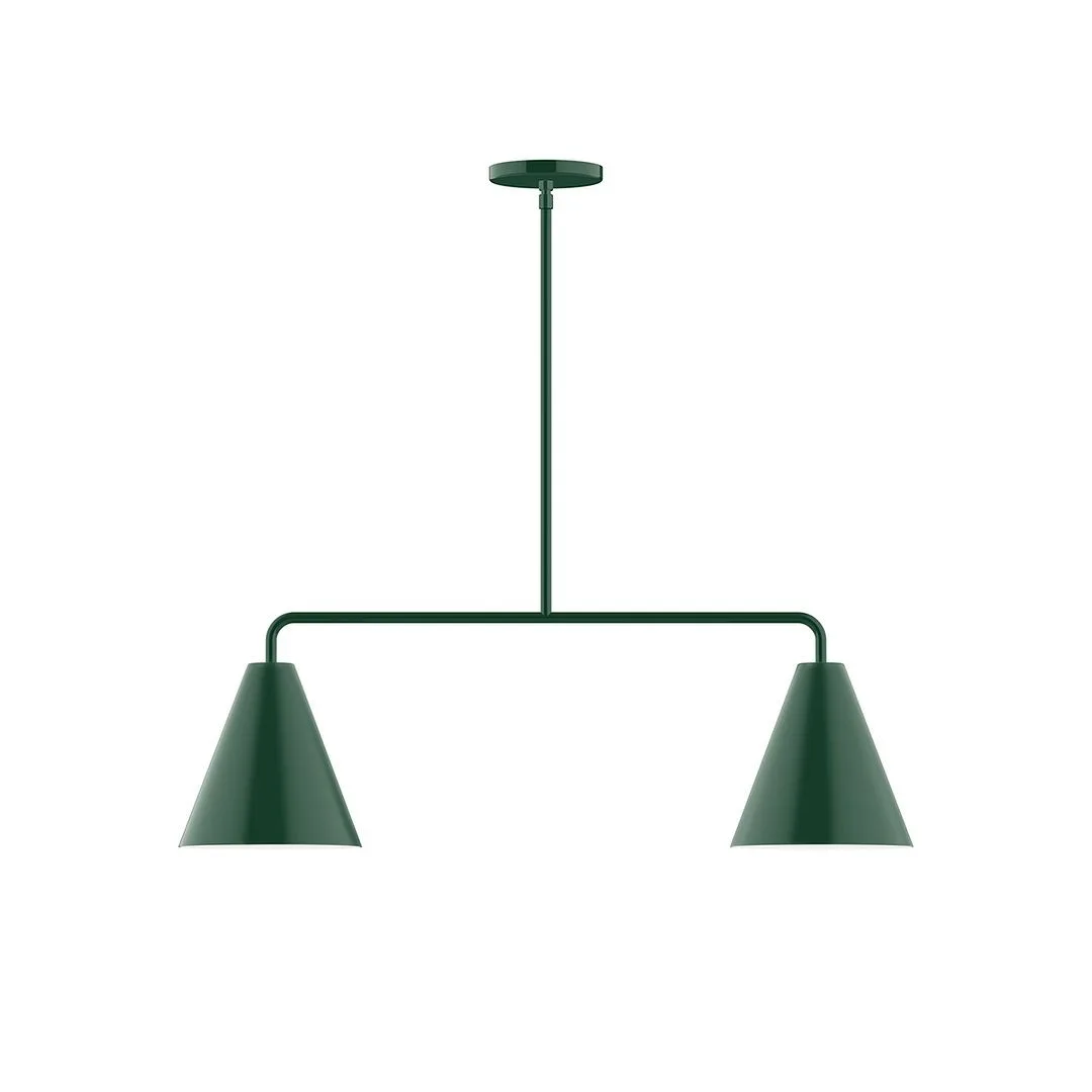 Jynx LED Chandelier in Forest Green