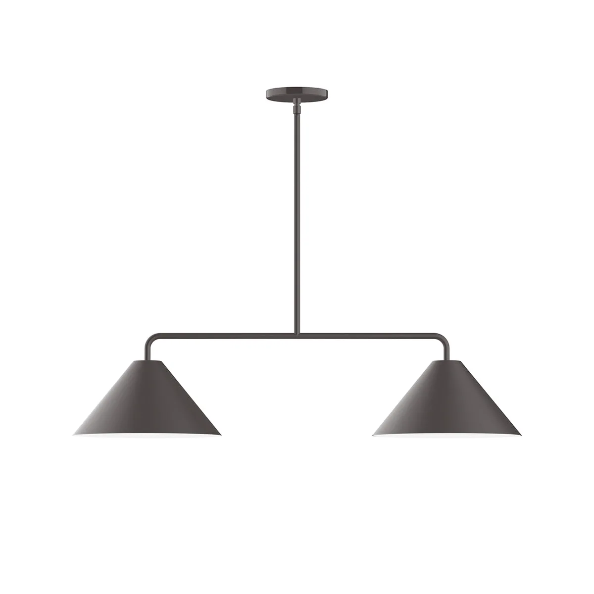 Pinnacle 2-Light Linear Pendant in Bronze Matte