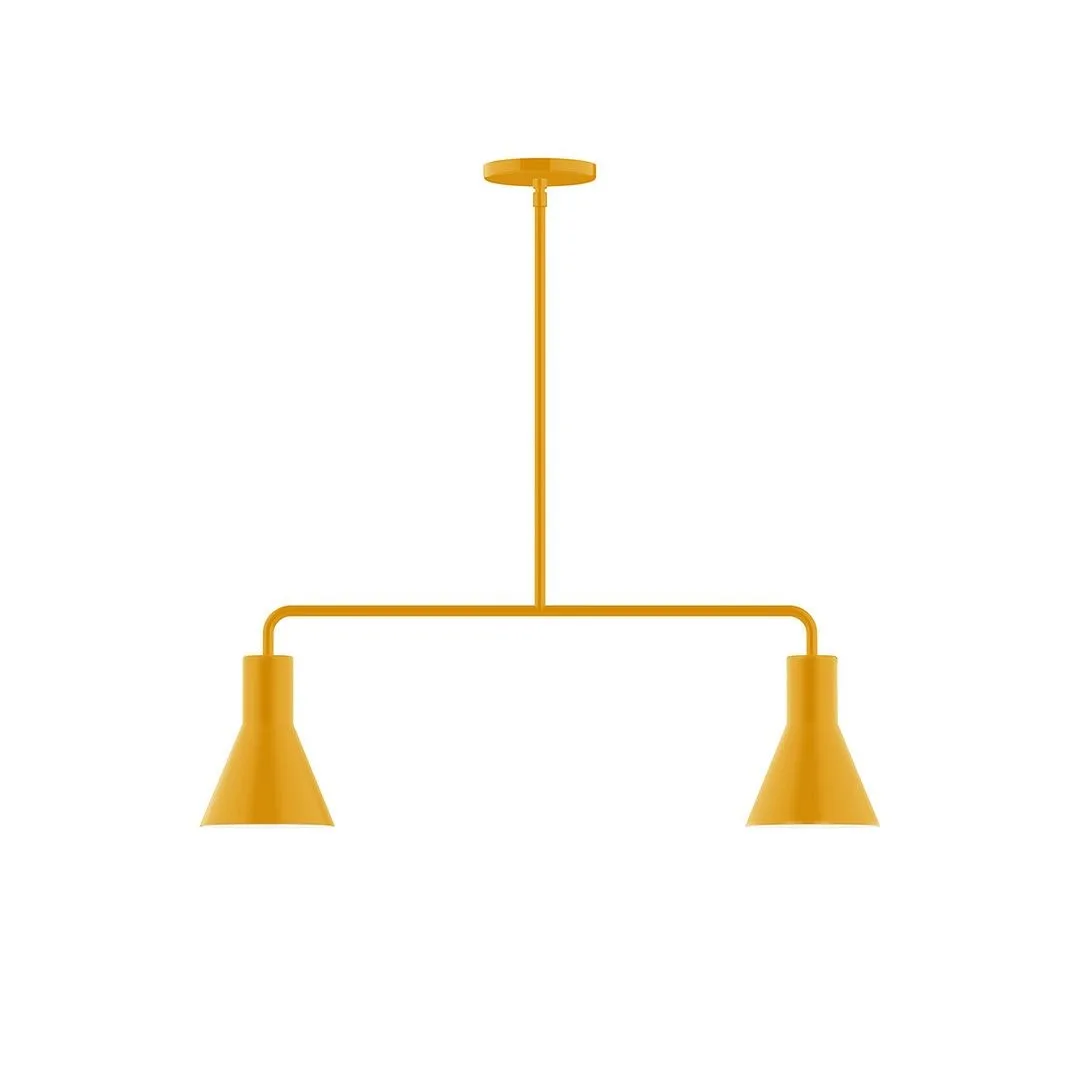 Flare LED Chandelier in Bright Yellow