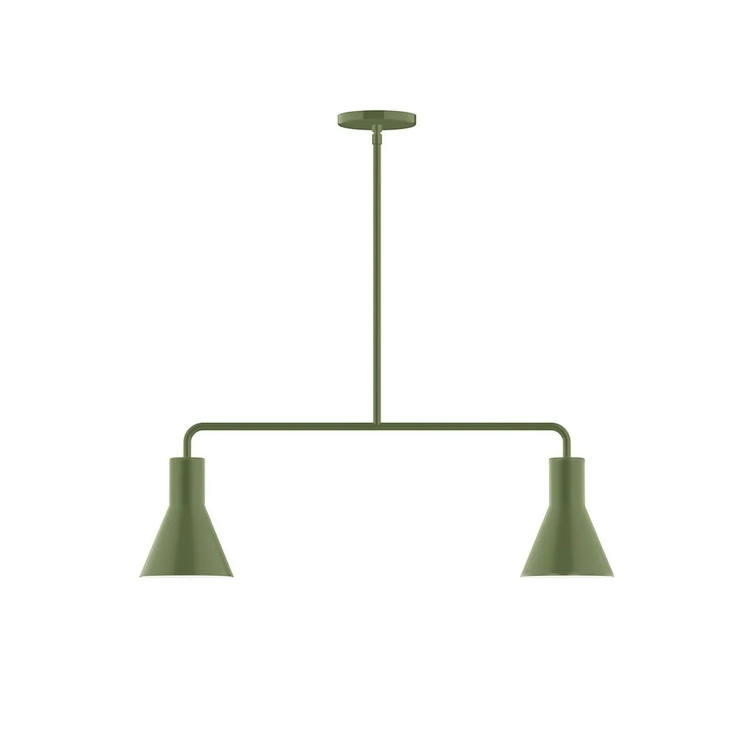 Flare LED Chandelier in Fern Green