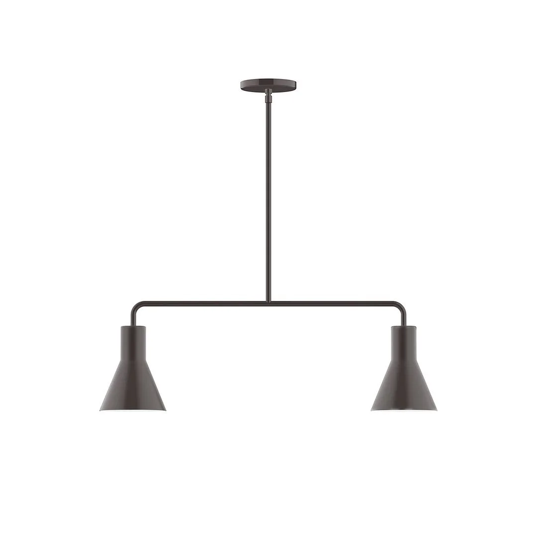 Flare LED Chandelier in Architectural Bronze