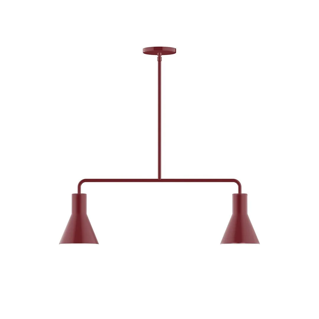 Flare LED Chandelier in Barn Red