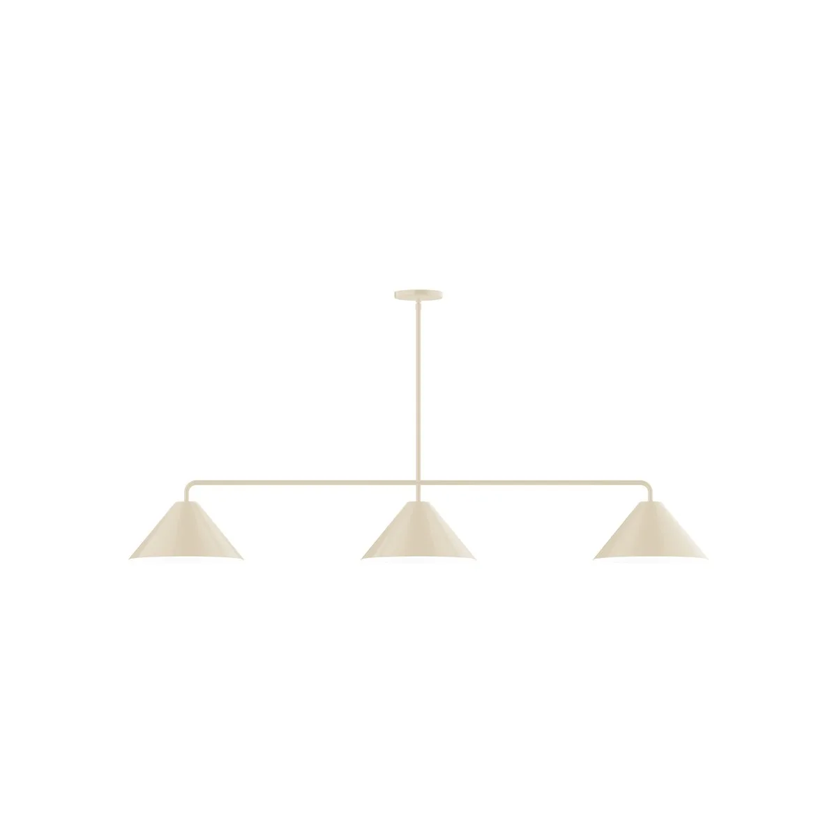 Pinnacle Three Light Linear Pendant in Cream