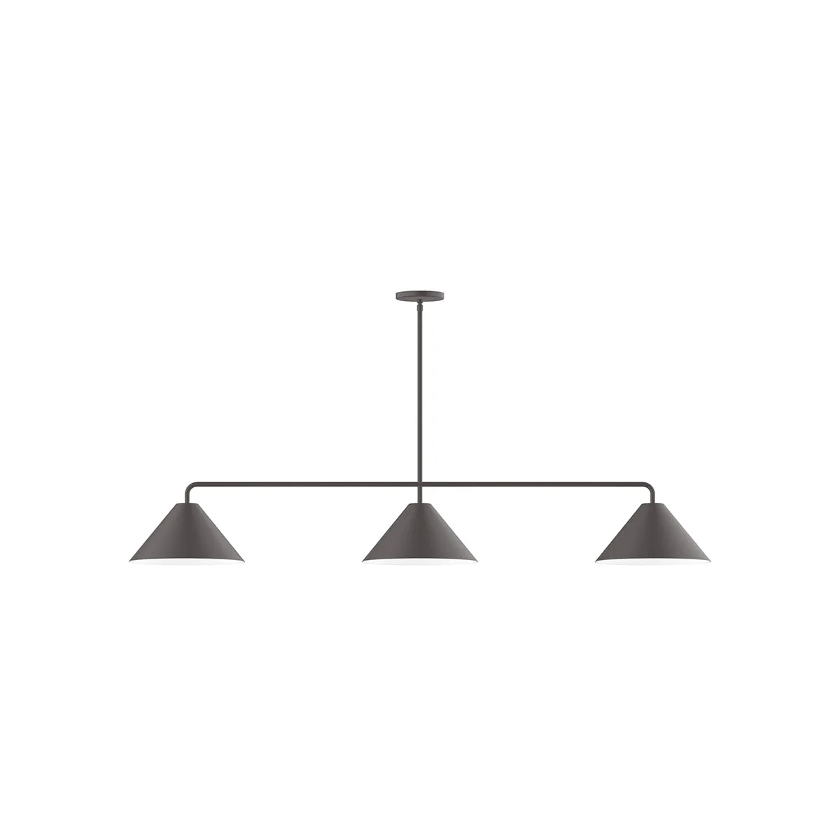 Pinnacle 3-Light Linear Pendant in Bronze Matte