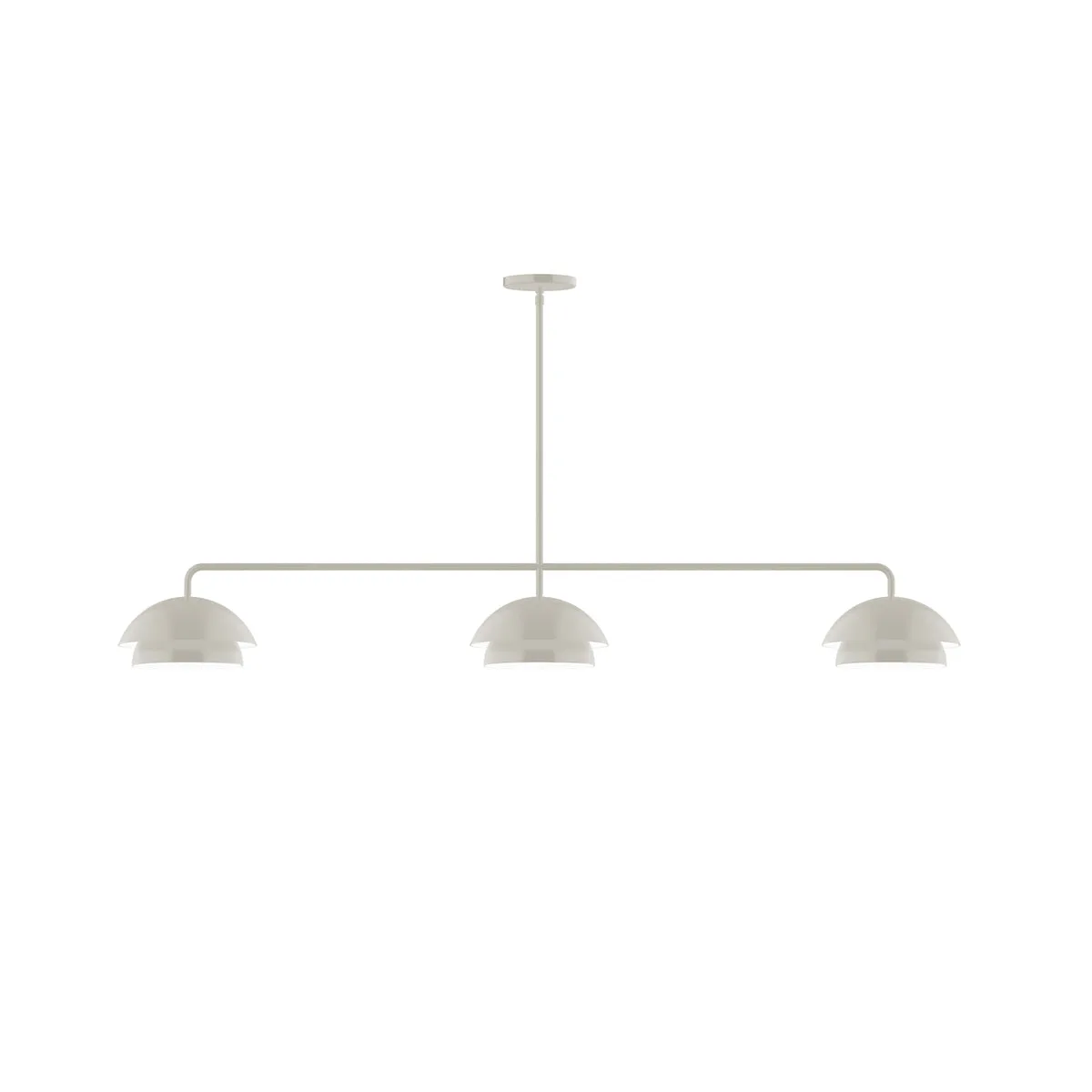 Nest 3-Light LED Linear Pendant in Silk Gray