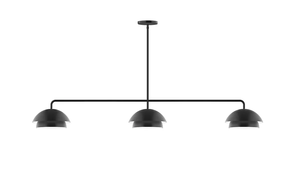 Nest 3-Light LED Linear Pendant in Black