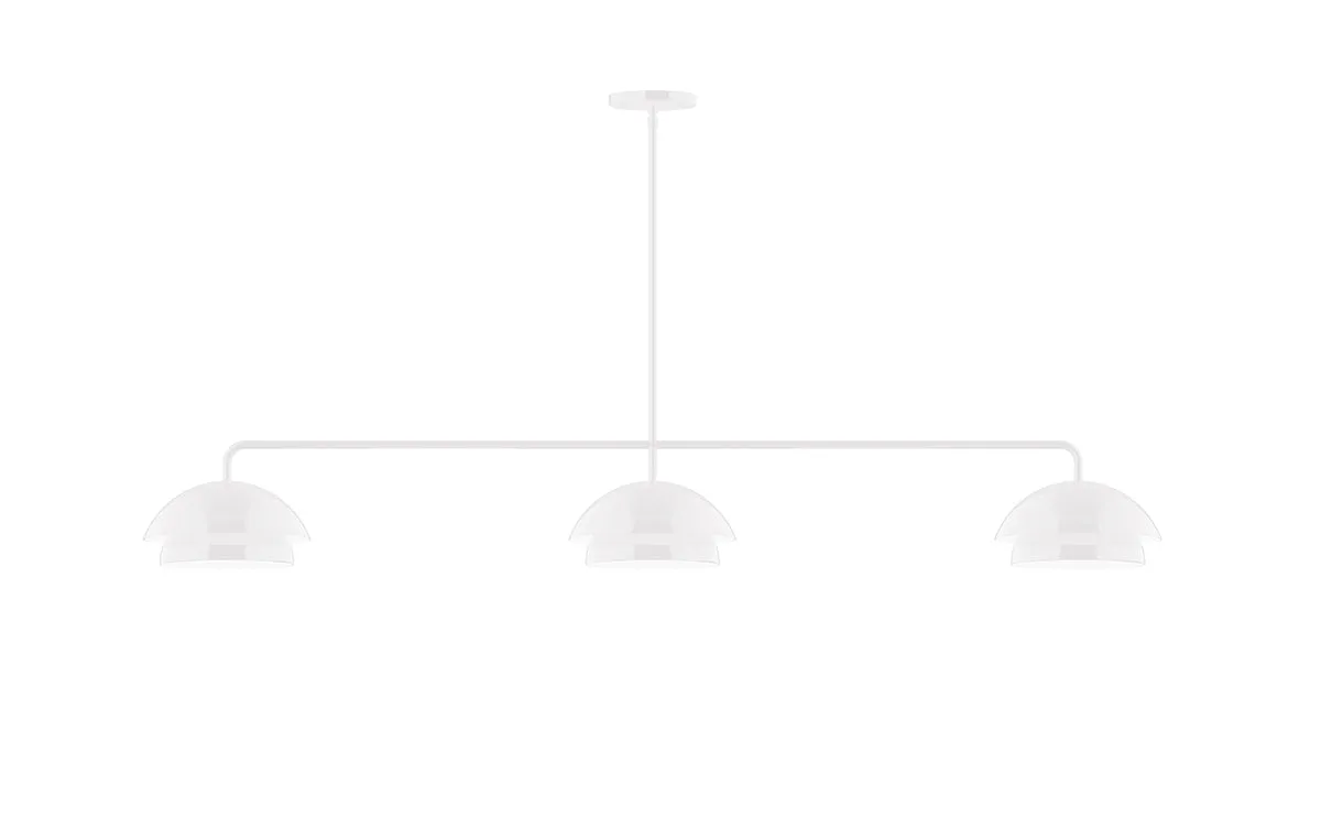 Nest 3-Light LED Linear Pendant in White