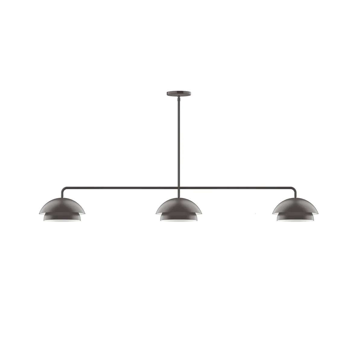 Nest 3-Light LED Linear Pendant in Bronze Matte