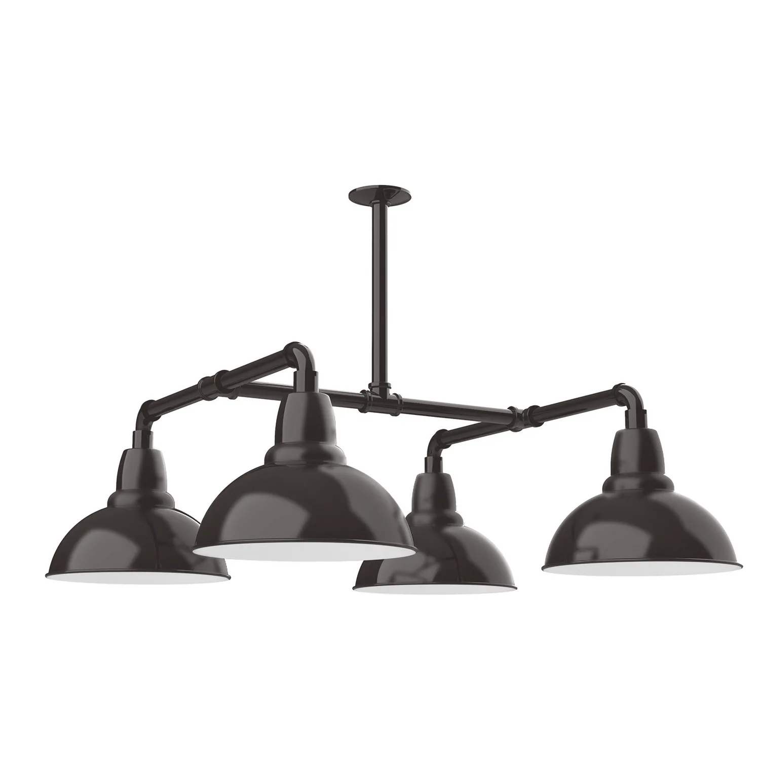 Cafe Four Light Pendant in Architectural Bronze