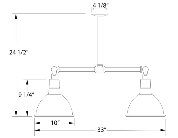The Multi Light Stem Hung Pendant by Montclair Light Works - Image 2