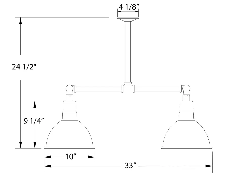 The Multi Light Stem Hung Pendant by Montclair Light Works - Image 2