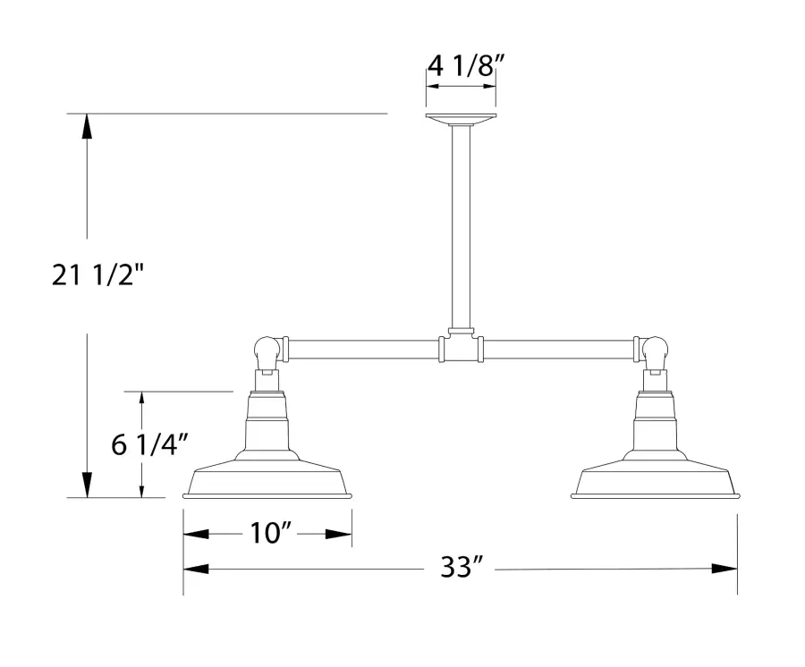 The Multi Light Stem Hung Pendant by Montclair Light Works - Image 2