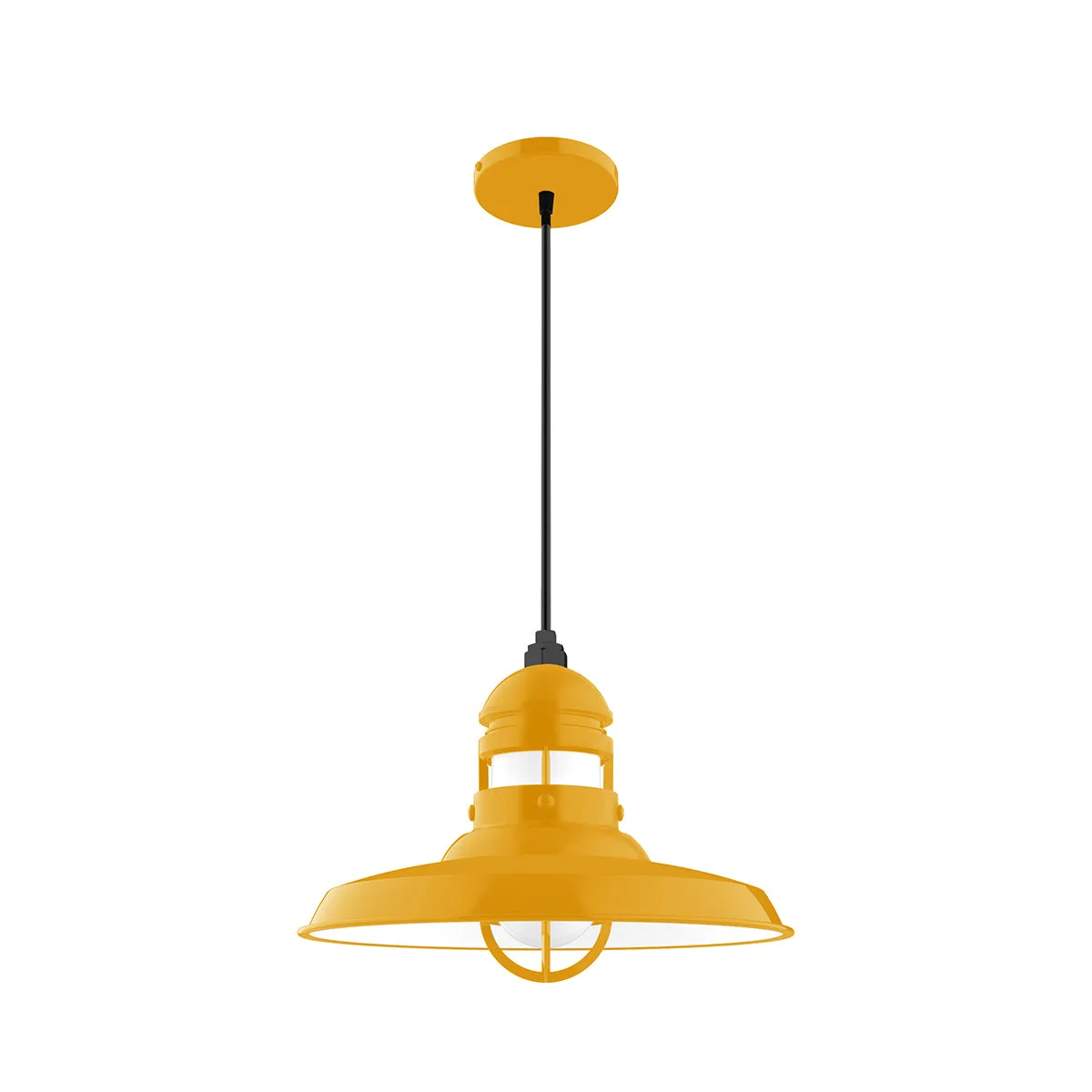 Liberty One Light Pendant in Bright Yellow