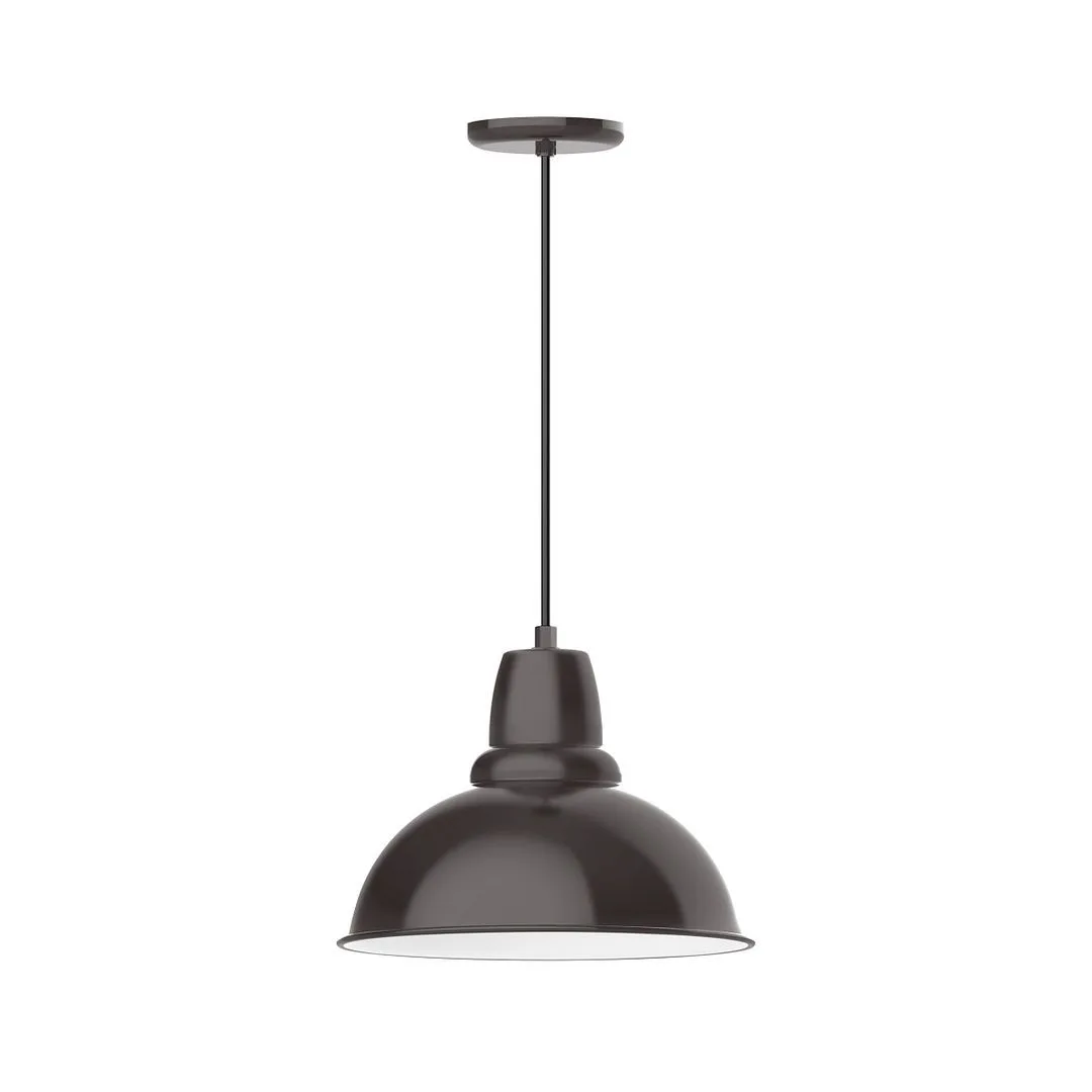 Cafe One Light Pendant in Architectural Bronze