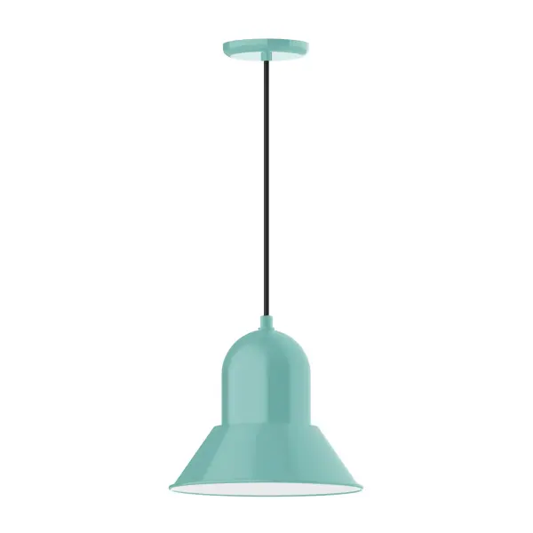 Cord hung pendants are a fun and useful addition to your décor, they will add color, and design flair to any application. Choose from 23 finishes and 12 cord patterns, accessorize with a wire grill, or glass and guard to create your own custom pendant. Great for interior use over a table, island, or workbench. Our Prima shade is elegant and clean-lined, inspiring illumination of your beautiful view
