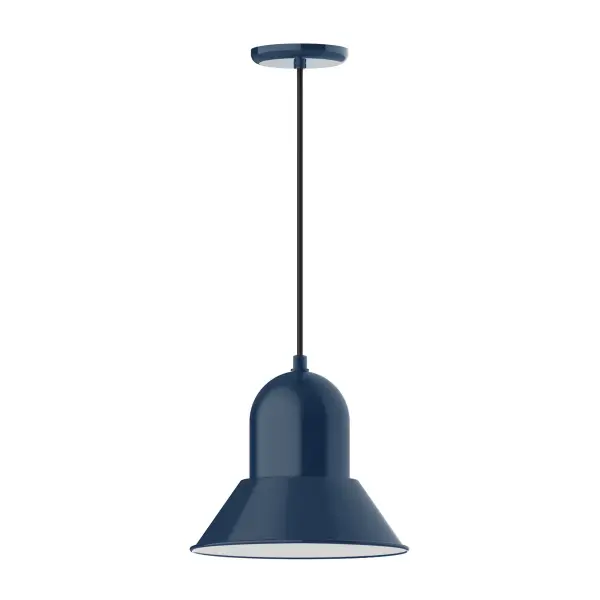 Cord hung pendants are a fun and useful addition to your décor, they will add color, and design flair to any application. Choose from 23 finishes and 12 cord patterns, accessorize with a wire grill, or glass and guard to create your own custom pendant. Great for interior use over a table, island, or workbench. Our Prima shade is elegant and clean-lined, inspiring illumination of your beautiful view