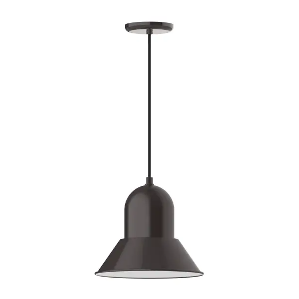 Cord hung pendants are a fun and useful addition to your décor, they will add color, and design flair to any application. Choose from 23 finishes and 12 cord patterns, accessorize with a wire grill, or glass and guard to create your own custom pendant. Great for interior use over a table, island, or workbench. Our Prima shade is elegant and clean-lined, inspiring illumination of your beautiful view