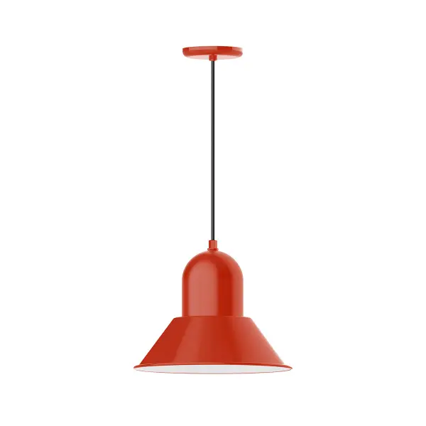 Cord hung pendants are a fun and useful addition to your décor, they will add color, and design flair to any application. Choose from 23 finishes and 12 cord patterns, accessorize with a wire grill, or glass and guard to create your own custom pendant. Great for interior use over a table, island, or workbench. Our Prima shade is elegant and clean-lined, inspiring illumination of your beautiful view