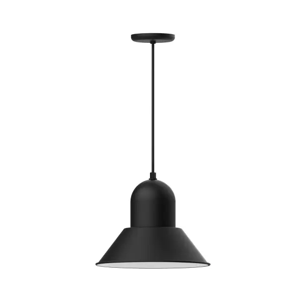 Cord hung pendants are a fun and useful addition to your décor, they will add color, and design flair to any application. Choose from 23 finishes and 12 cord patterns, accessorize with a wire grill, or glass and guard to create your own custom pendant. Great for interior use over a table, island, or workbench. Our Prima shade is elegant and clean-lined, inspiring illumination of your beautiful view
