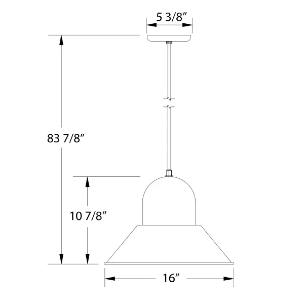 Cord hung pendants are a fun and useful addition to your décor, they will add color, and design flair to any application. Choose from 23 finishes and 12 cord patterns, accessorize with a wire grill, or glass and guard to create your own custom pendant. Great for interior use over a table, island, or workbench. Our Prima shade is elegant and clean-lined, inspiring illumination of your beautiful view - alternate view