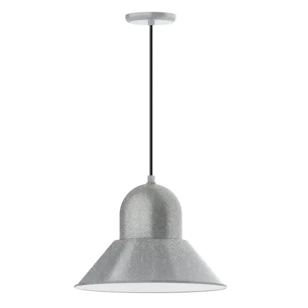 Cord hung pendants are a fun and useful addition to your décor, they will add color, and design flair to any application. Choose from 23 finishes and 12 cord patterns, accessorize with a wire grill, or glass and guard to create your own custom pendant. Great for interior use over a table, island, or workbench. Our Prima shade is elegant and clean-lined, inspiring illumination of your beautiful view