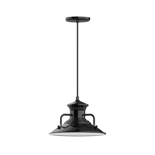 Cord hung pendants are a fun and useful addition to your décor, they will add color, and design flair to any application. Choose from 23 finishes and 12 cord patterns, accessorize with a wire grill, or glass and guard to create your own custom pendant. Great for interior use over a table, island, or workbench. The Homestead shade with its cap and handles, has farmhouse flair, at home over a kitchen table or a wide front porch.