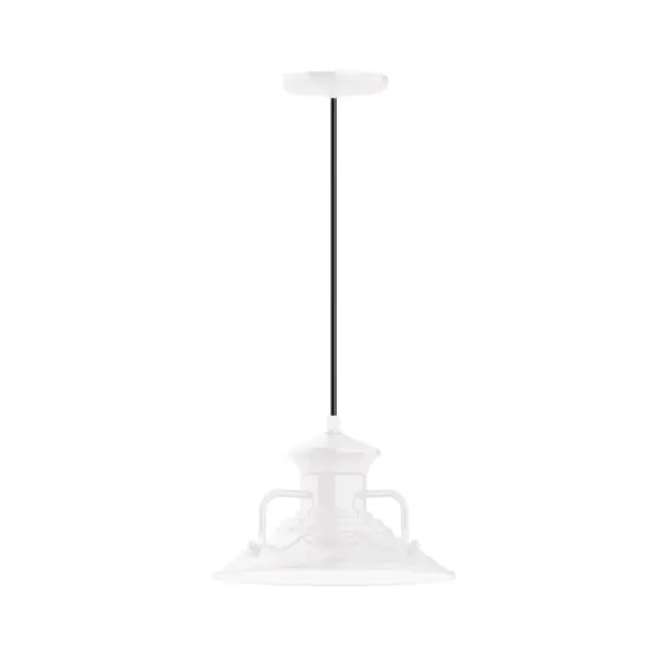 Cord hung pendants are a fun and useful addition to your décor, they will add color, and design flair to any application. Choose from 23 finishes and 12 cord patterns, accessorize with a wire grill, or glass and guard to create your own custom pendant. Great for interior use over a table, island, or workbench. The Homestead shade with its cap and handles, has farmhouse flair, at home over a kitchen table or a wide front porch.