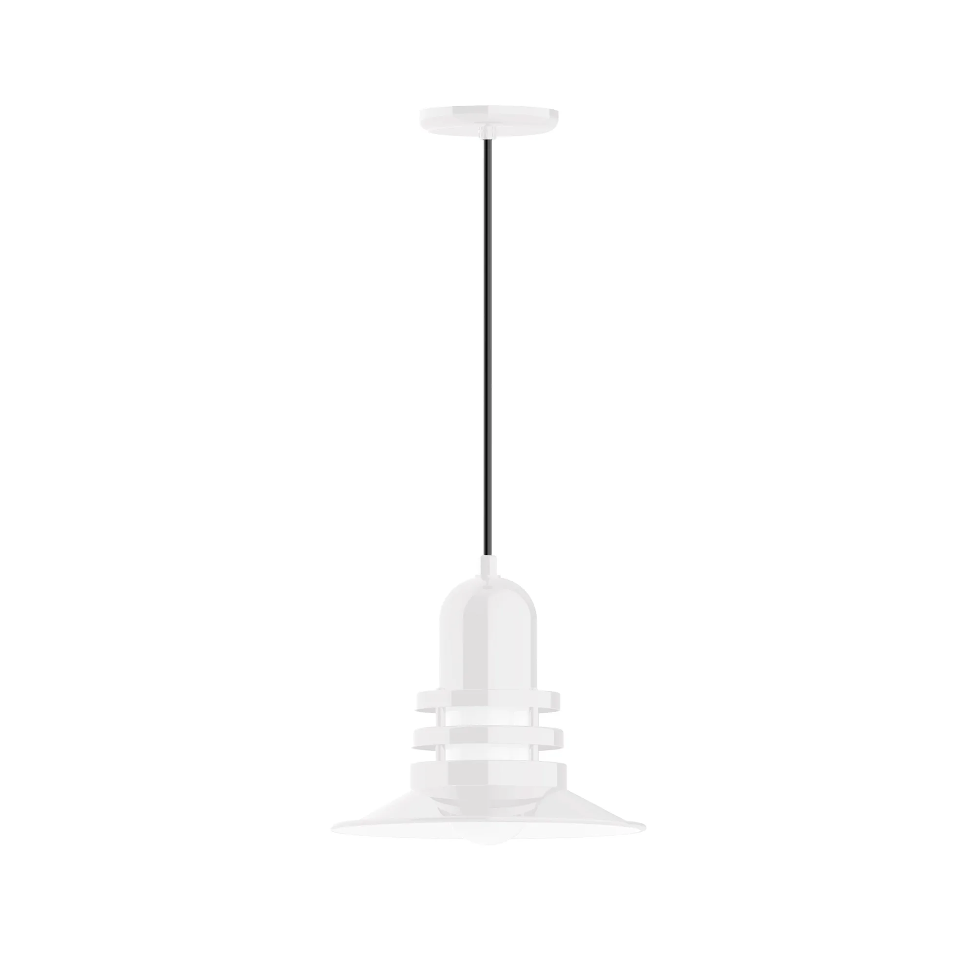 Atomic 12" pendant in White