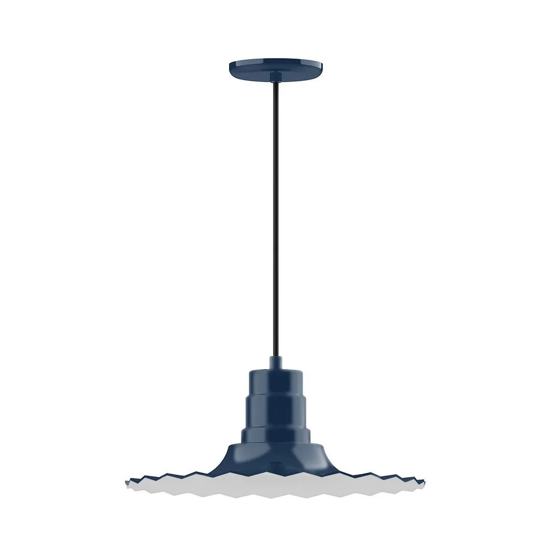 Radial One Light Pendant in Navy