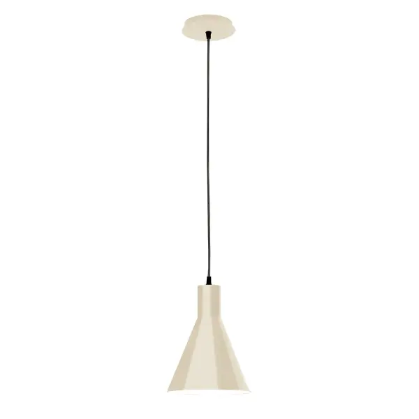Cord hung pendants are a fun and useful addition to your décor, they will add color, and design flair to any application. Choose from 10 finishes and 10 cord patterns, accessorize with a wire grill, or glass and guard to create your own custom pendant. Great for interior use over a table, island, or workbench. Our 12-inch glass Jerome shade is made in the USA and will add a vintage feel to your space. Collection: Jerome Finish: Cream Glass: 8 inch Jerome Notes: Option (1) A19 LED and 1-Integrated 8W Width: 8.00" Height: 82.00" Length: 8.00" Weight: 6.00 lb Wire: 6' Black SJT Canopy: 5" diameter Number of Bulbs: 1 Maximum Wattage: 100.00 W Bulb Type: A19 Bulb Base: E26 Medium Light Source: Incandescent or LED equivalent Dimmable Voltage: 120.00 V Country of Origin: US Safety Listing: UL/cUL Safety Rating: Dry LED Manufacturer Warranty: 1-year limited warranty on the fixture.