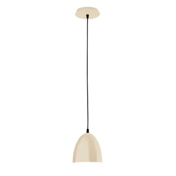 Cord hung pendants are a fun and useful addition to your décor, they will add color, and design flair to any application. Choose from 10 finishes and 10 cord patterns, accessorize with a wire grill, or glass and guard to create your own custom pendant. Great for interior use over a table, island, or workbench. Our 12-inch glass Jill shade is made in the USA and will add a vintage feel to your space. Collection: Jill Finish: Cream Glass: 6 inch Jill Notes: Option (1) A19 LED and 1-Integrated 8W Width: 6.00" Height: 78.00" Length: 6.00" Weight: 6.00 lb Wire: 6' Black SJT Canopy: 5" diameter Number of Bulbs: 1 Maximum Wattage: 100.00 W Bulb Type: A19 Bulb Base: E26 Medium Light Source: Incandescent or LED equivalent Dimmable Voltage: 120.00 V Country of Origin: US Safety Listing: UL/cUL Safety Rating: Dry LED Manufacturer Warranty: 1-year limited warranty on the fixture.