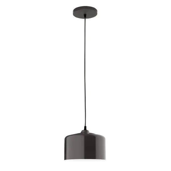 Cord hung pendants are a fun and useful addition to your décor, they will add color, and design flair to any application. Choose from 23 finishes and 12 cord patterns, accessorize with a wire grill, or glass and guard to create your own custom pendant. Great for interior use over a table, island, or workbench. Our 12-inch glass Julia shade is made in the USA and will add a vintage feel to your space.