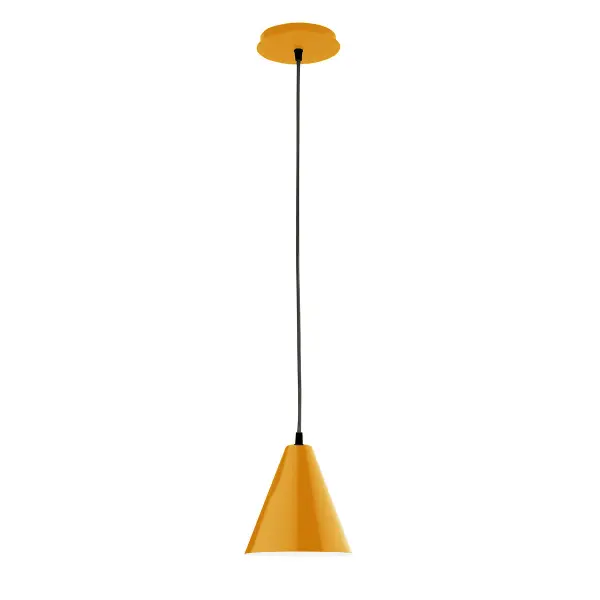 Cord hung pendants are a fun and useful addition to your décor, they will add color, and design flair to any application. Choose from 23 finishes and 12 cord patterns, accessorize with a wire grill, or glass and guard to create your own custom pendant. Great for interior use over a table, island, or workbench. Our 12-inch glass Jynx shade is made in the USA and will add a vintage feel to your space.