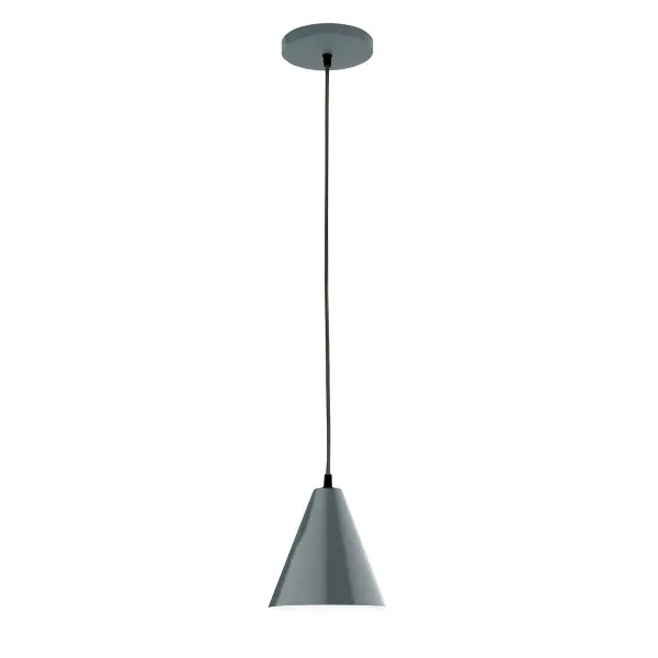 Cord hung pendants are a fun and useful addition to your décor, they will add color, and design flair to any application. Choose from 23 finishes and 12 cord patterns, accessorize with a wire grill, or glass and guard to create your own custom pendant. Great for interior use over a table, island, or workbench. Our 12-inch glass Jynx shade is made in the USA and will add a vintage feel to your space.
