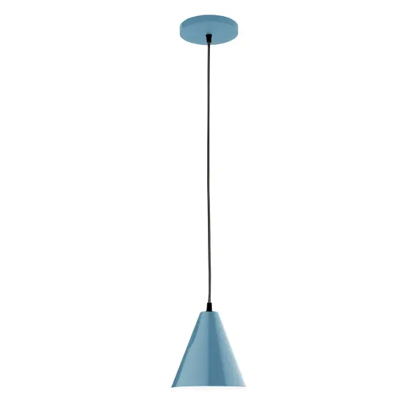 Cord hung pendants are a fun and useful addition to your décor, they will add color, and design flair to any application. Choose from 23 finishes and 12 cord patterns, accessorize with a wire grill, or glass and guard to create your own custom pendant. Great for interior use over a table, island, or workbench. Our 12-inch glass Jynx shade is made in the USA and will add a vintage feel to your space.