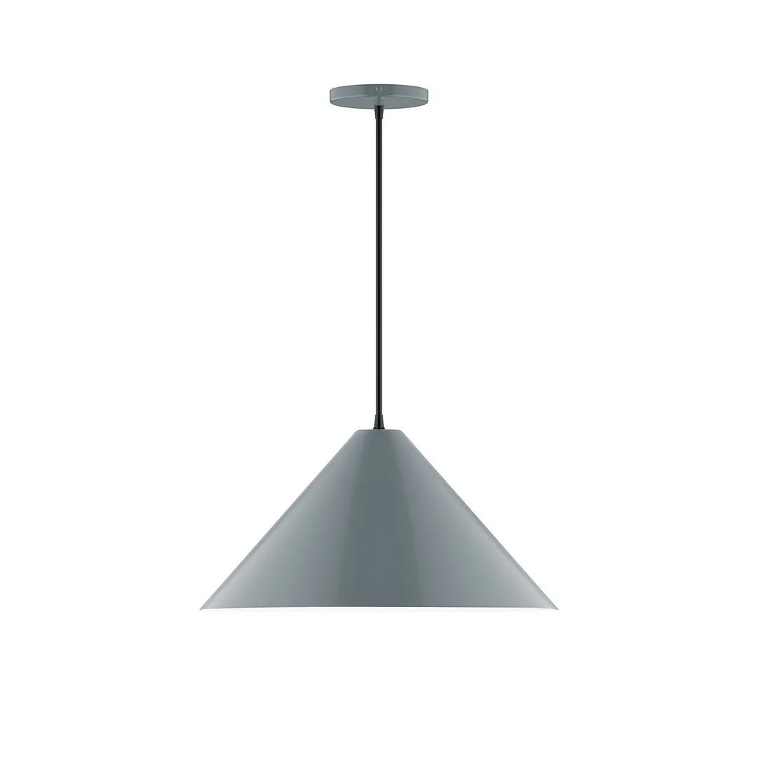 Pinnacle One Light Pendant in Slate Gray