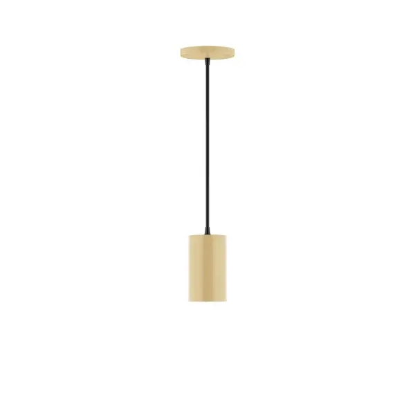 Beam, a contemporary series of basic spun geometric shapes, is simply configured for interior use. Colorful and clean-lined, these axially symmetric shapes will add pizzazz to your space. Collection: Beam Finish: Ivory Glass: 3.5 inch Beam Width: 3.50" Height: 78.00" Length: 3.50" Weight: 4.00 lb Wire: 6' Gray Fabric Cord Canopy: 5" diameter Number of Bulbs: 1 Maximum Wattage: 8.00 W Light Source: LED Light Output: 800.00 lm Color Temperature: 3000 K CRI: 90 Dimmable Rated Average Life: 50,000 Voltage: 120.00 V Country of Origin: US Safety Listing: UL/cUL Safety Rating: Dry LED Manufacturer Warranty: 1-year limited warranty on the fixture.