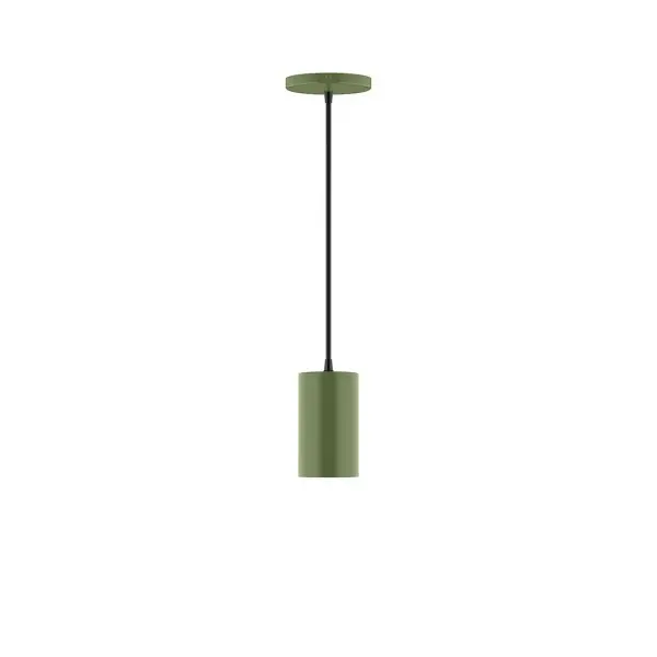 Beam, a contemporary series of basic spun geometric shapes, is simply configured for interior use. Colorful and clean-lined, these axially symmetric shapes will add pizzazz to your space. Collection: Beam Finish: Fern Green Glass: 3.5 inch Beam Width: 3.50" Height: 78.00" Length: 3.50" Weight: 4.00 lb Wire: 6' Black SJT Canopy: 5" diameter Number of Bulbs: 1 Maximum Wattage: 8.00 W Light Source: LED Light Output: 800.00 lm Color Temperature: 3000 K CRI: 90 Dimmable Rated Average Life: 50,000 Voltage: 120.00 V Country of Origin: US Safety Listing: UL/cUL Safety Rating: Dry LED Manufacturer Warranty: 1-year limited warranty on the fixture.