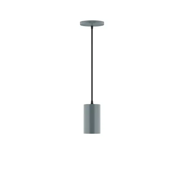 Beam, a contemporary series of basic spun geometric shapes, is simply configured for interior use. Colorful and clean-lined, these axially symmetric shapes will add pizzazz to your space. Collection: Beam Finish: Slate Gray Glass: 3.5 inch Beam Width: 3.50" Height: 78.00" Length: 3.50" Weight: 4.00 lb Wire: 6' Red and White Zigzag Fabric Cord Canopy: 5" diameter Number of Bulbs: 1 Maximum Wattage: 8.00 W Light Source: LED Light Output: 800.00 lm Color Temperature: 3000 K CRI: 90 Dimmable Rated Average Life: 50,000 Voltage: 120.00 V Country of Origin: US Safety Listing: UL/cUL Safety Rating: Dry LED Manufacturer Warranty: 1-year limited warranty on the fixture.