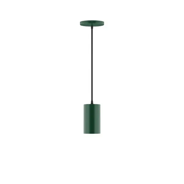 Beam, a contemporary series of basic spun geometric shapes, is simply configured for interior use. Colorful and clean-lined, these axially symmetric shapes will add pizzazz to your space. Collection: Beam Finish: Forest Green Glass: 3.5 inch Beam Width: 3.50" Height: 78.00" Length: 3.50" Weight: 4.00 lb Wire: 6' Cool Tweed Fabric Cord Canopy: 5" diameter Number of Bulbs: 1 Maximum Wattage: 8.00 W Light Source: LED Light Output: 800.00 lm Color Temperature: 3000 K CRI: 90 Dimmable Rated Average Life: 50,000 Voltage: 120.00 V Country of Origin: US Safety Listing: UL/cUL Safety Rating: Dry LED Manufacturer Warranty: 1-year limited warranty on the fixture.