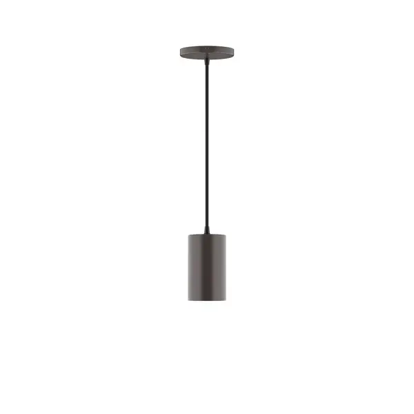 Beam, a contemporary series of basic spun geometric shapes, is simply configured for interior use. Colorful and clean-lined, these axially symmetric shapes will add pizzazz to your space. Collection: Beam Finish: Architectural Bronze Glass: 3.5 inch Beam Width: 3.50" Height: 78.00" Length: 3.50" Weight: 4.00 lb Wire: 6' Polished Copper Fabric Cord Canopy: 5" diameter Number of Bulbs: 1 Maximum Wattage: 8.00 W Light Source: LED Light Output: 800.00 lm Color Temperature: 3000 K CRI: 90 Dimmable Rated Average Life: 50,000 Voltage: 120.00 V Country of Origin: US Safety Listing: UL/cUL Safety Rating: Dry LED Manufacturer Warranty: 1-year limited warranty on the fixture.