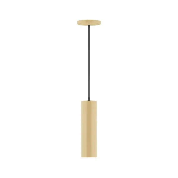 Beam, a contemporary series of basic spun geometric shapes, is simply configured for interior use. Colorful and clean-lined, these axially symmetric shapes will add pizzazz to your space. Collection: Beam Finish: Ivory Glass: 3.5 inch Beam Width: 3.50" Height: 84.00" Length: 3.50" Weight: 5.00 lb Wire: 6' Navy Mini Tweed Fabric Cord Canopy: 5" diameter Number of Bulbs: 1 Maximum Wattage: 8.00 W Light Source: LED Light Output: 800.00 lm Color Temperature: 3000 K CRI: 90 Dimmable Rated Average Life: 50,000 Voltage: 120.00 V Country of Origin: US Safety Listing: UL/cUL Safety Rating: Dry LED Manufacturer Warranty: 1-year limited warranty on the fixture.