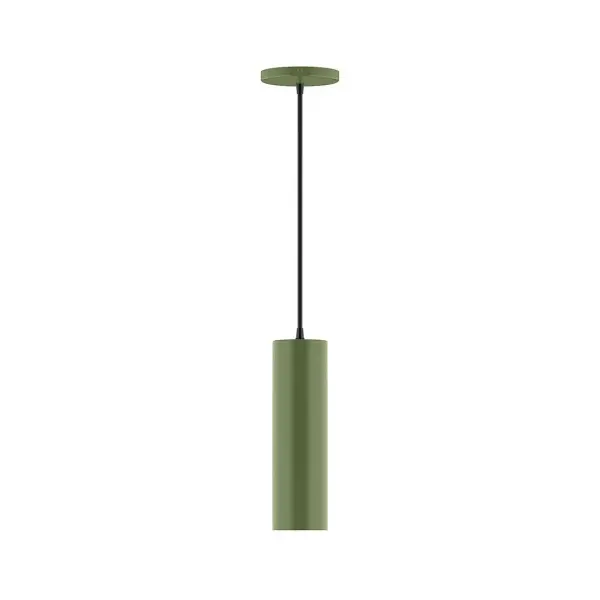 Beam, a contemporary series of basic spun geometric shapes, is simply configured for interior use. Colorful and clean-lined, these axially symmetric shapes will add pizzazz to your space. Collection: Beam Finish: Fern Green Glass: 3.5 inch Beam Width: 3.50" Height: 84.00" Length: 3.50" Weight: 5.00 lb Wire: 6' White and Gray Dot Fabric Cord Canopy: 5" diameter Number of Bulbs: 1 Maximum Wattage: 8.00 W Light Source: LED Light Output: 800.00 lm Color Temperature: 3000 K CRI: 90 Dimmable Rated Average Life: 50,000 Voltage: 120.00 V Country of Origin: US Safety Listing: UL/cUL Safety Rating: Dry LED Manufacturer Warranty: 1-year limited warranty on the fixture.