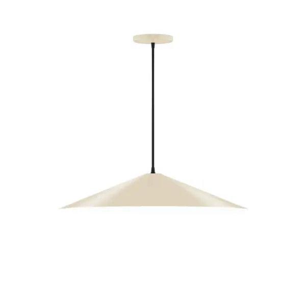 Vessel, a contemporary series of basic spun geometric shapes, is simply configured for interior use. Colorful and clean-lined, these axially symmetric shapes will add pizzazz to your space. Collection: Vessel Finish: Cream Glass: 24 inch Vessel Notes: Option (2) C11 LED and 1-Integrated 8W Width: 24.00" Height: 76.50" Length: 24.00" Weight: 8.00 lb Wire: 6' Black SJT Canopy: 5" diameter Number of Bulbs: 2 Maximum Wattage: 75.00 W Bulb Type: C11 Bulb Base: E12 Candelabra Light Source: Incandescent or LED equivalent Dimmable Voltage: 120.00 V Material: Aluminum Country of Origin: US Safety Listing: UL/cUL Safety Rating: Dry LED Manufacturer Warranty: 1-year limited warranty on the fixture.